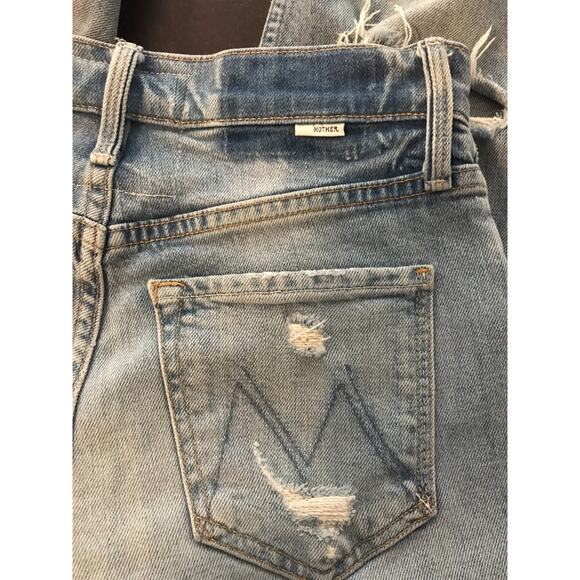 Mother The Tomcat The Confession Button-Fly Distressed Jeans - Size 24 - Picture 4 of 14